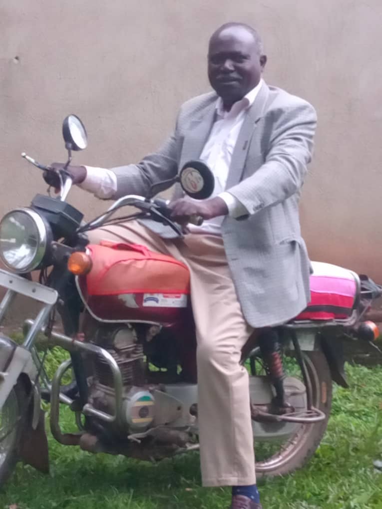 A minister is supported with this motorbike to further the Gospel in rural areas. 